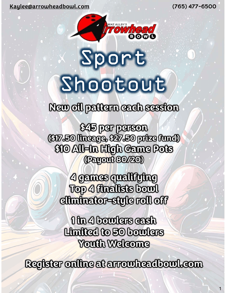 Sport Shootout Friday July 10th