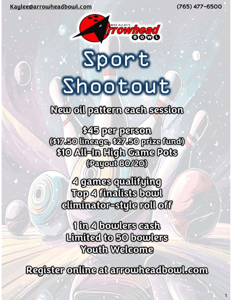 Sport Shootout Friday July 10th